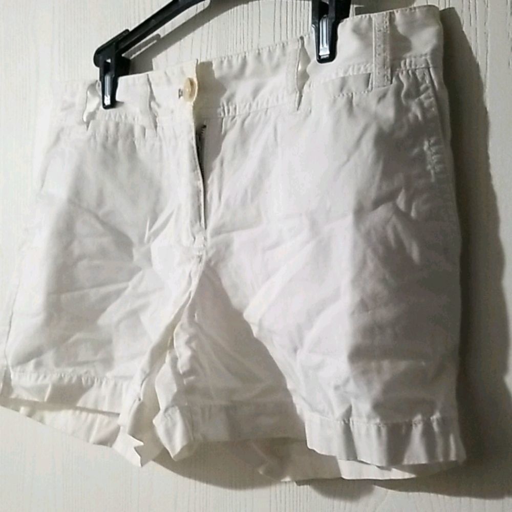 Loft White Khaki Shorts